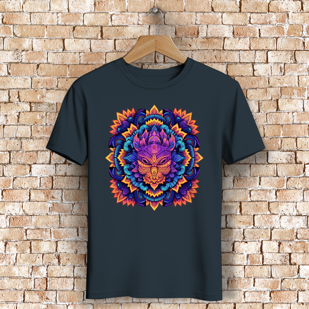 Herren Premium Bio T-Shirt Mandala Owl