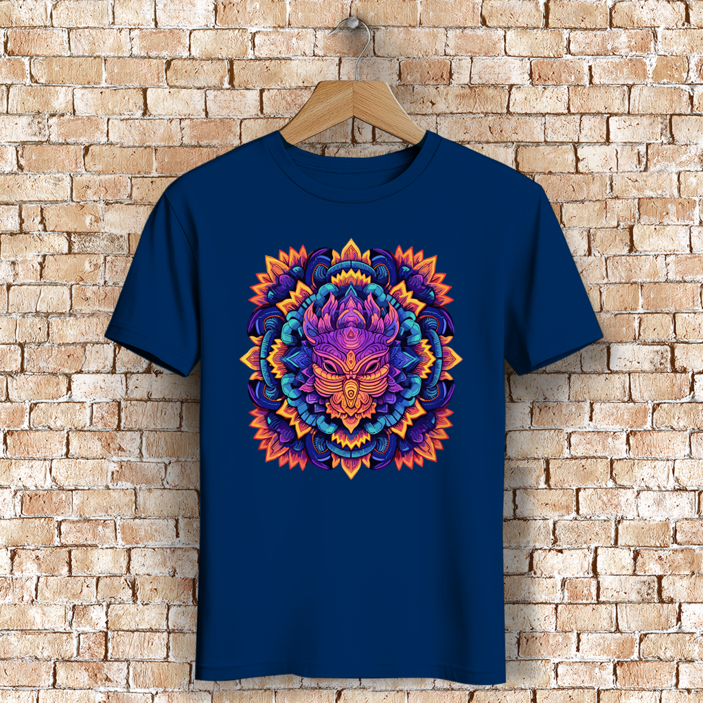 Herren Premium Bio T-Shirt Mandala Owl