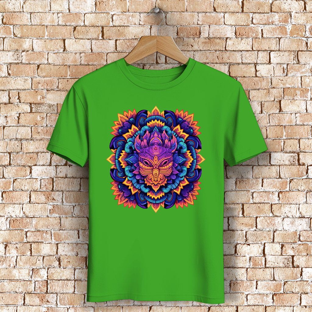 Herren Premium Bio T-Shirt Mandala Owl