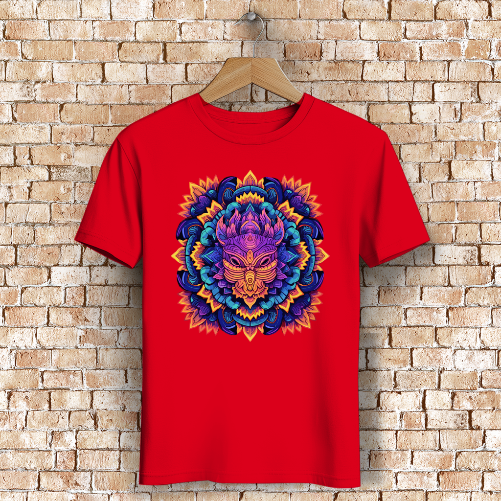 Herren Premium Bio T-Shirt Mandala Owl