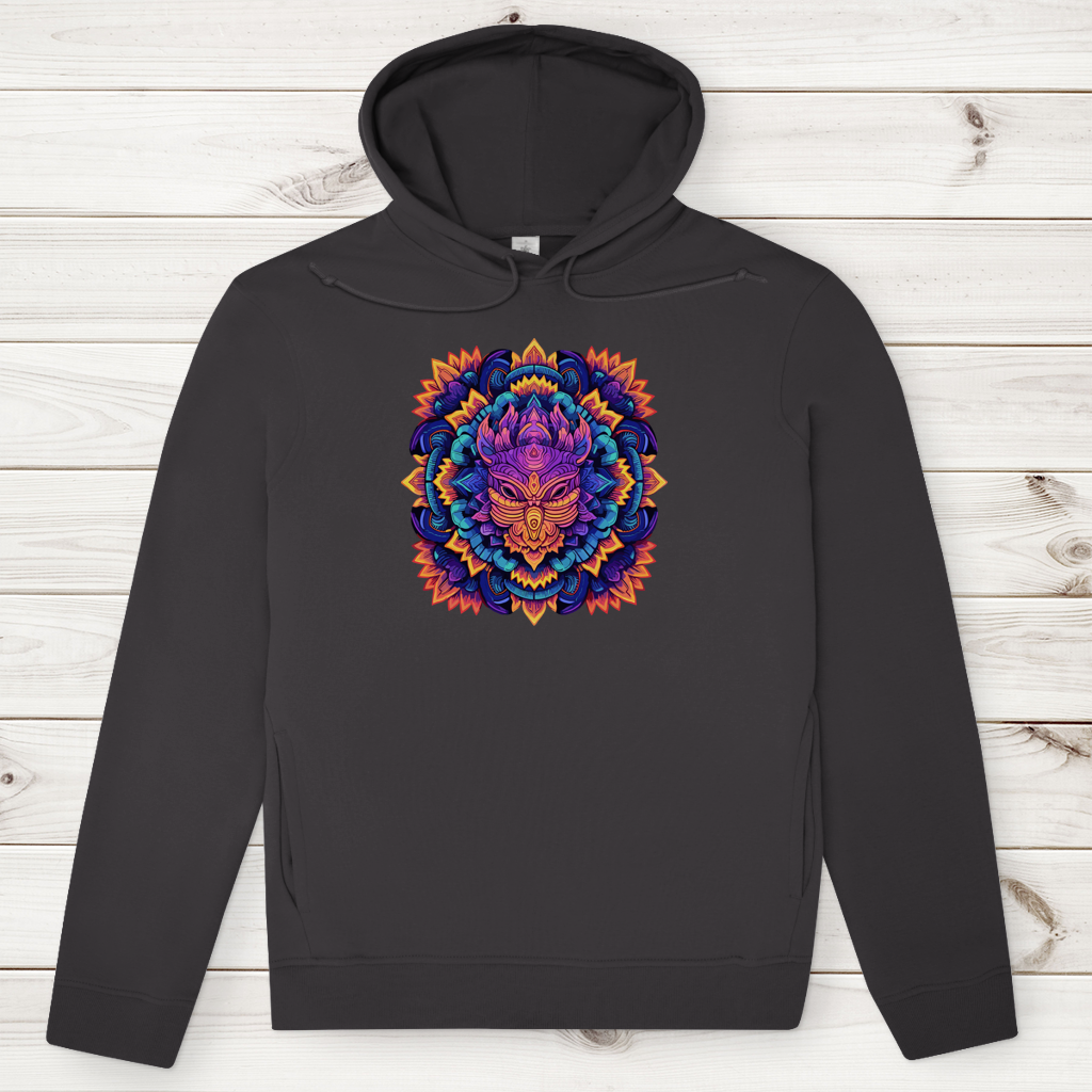 Herren Premium Bio Hoodie Mandala Owl