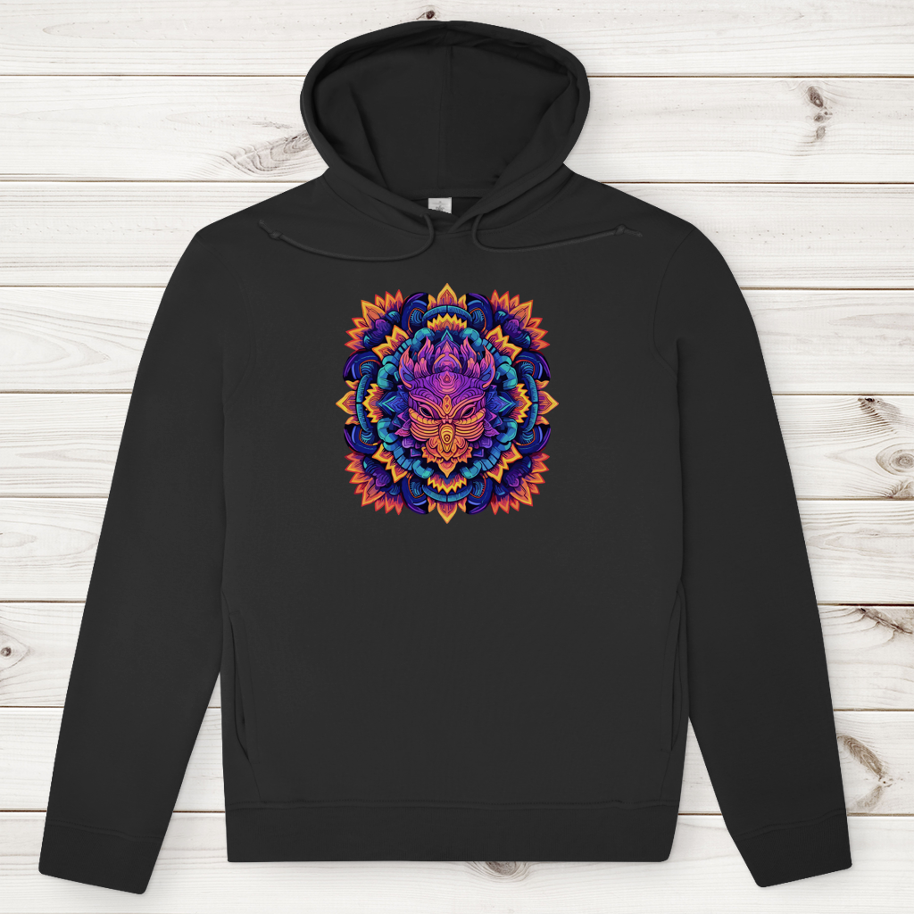Herren Premium Bio Hoodie Mandala Owl