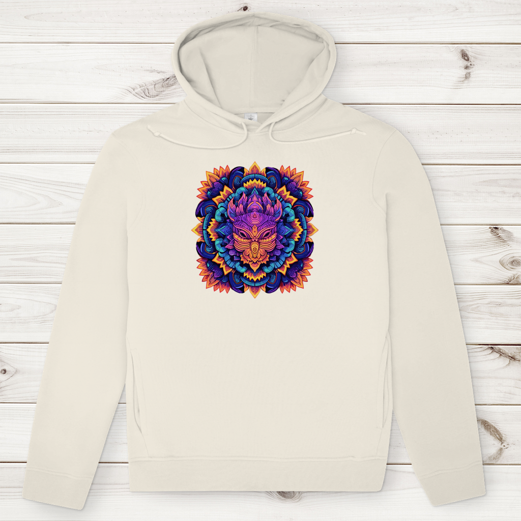 Herren Premium Bio Hoodie Mandala Owl