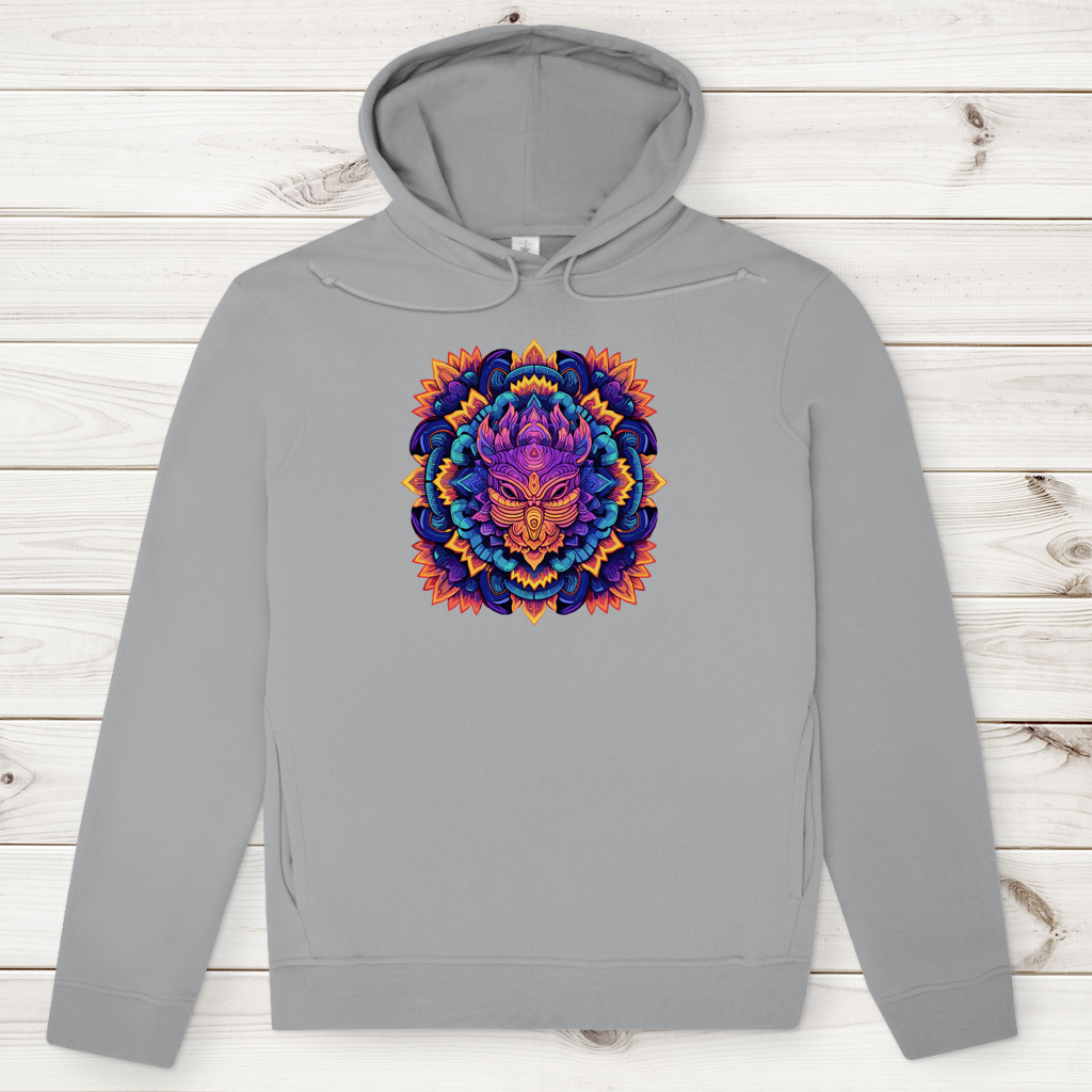 Herren Premium Bio Hoodie Mandala Owl