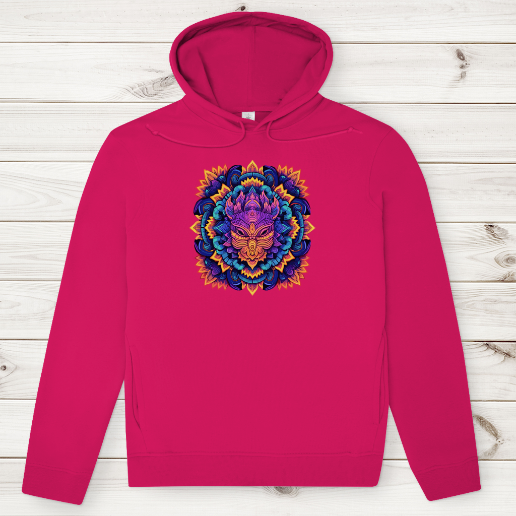 Herren Premium Bio Hoodie Mandala Owl