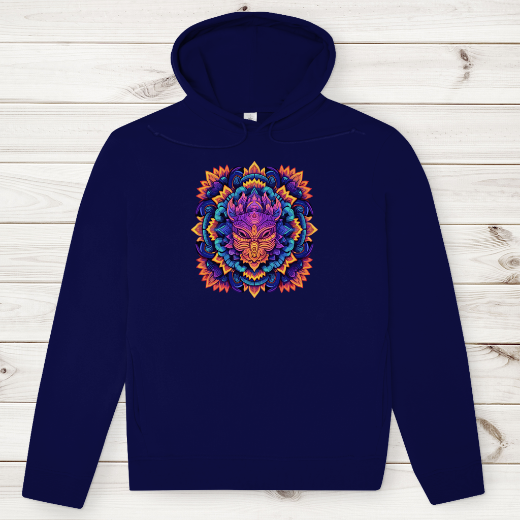 Herren Premium Bio Hoodie Mandala Owl