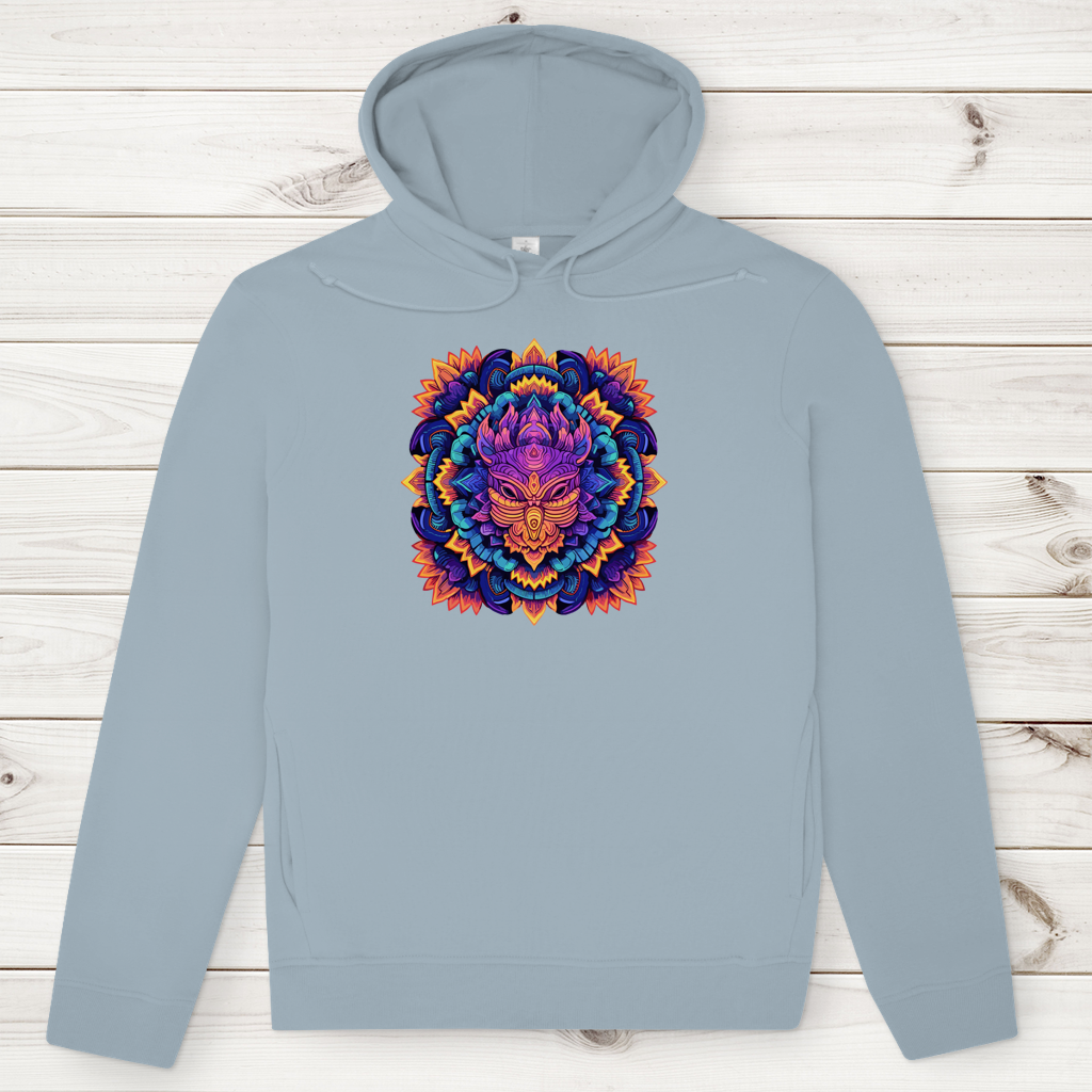Herren Premium Bio Hoodie Mandala Owl