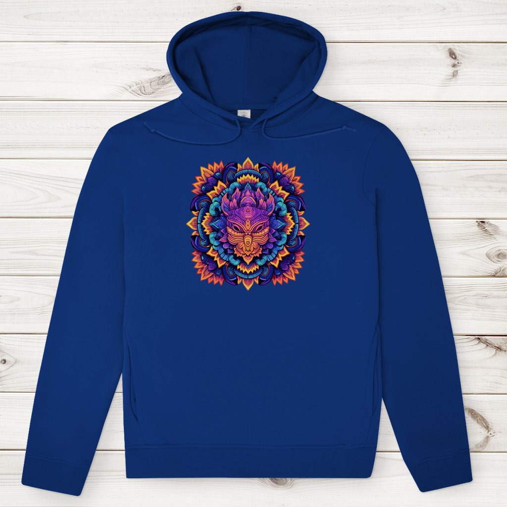 Herren Premium Bio Hoodie Mandala Owl