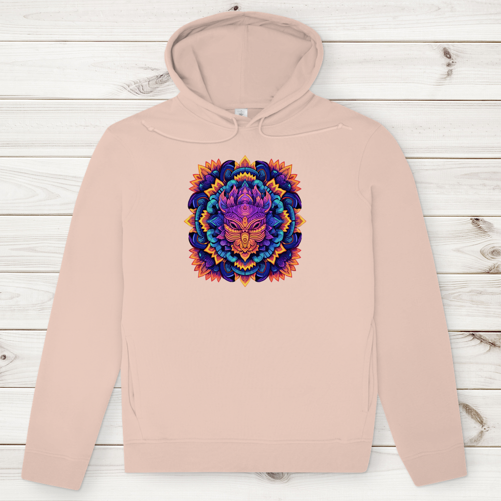 Herren Premium Bio Hoodie Mandala Owl