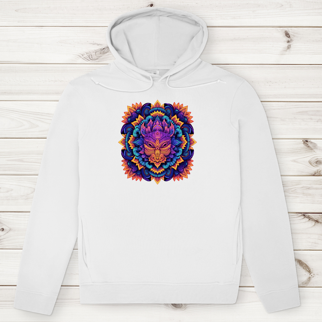 Herren Premium Bio Hoodie Mandala Owl