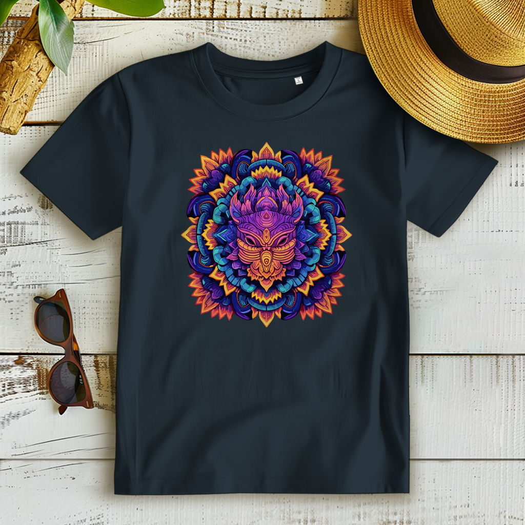 Damen Premium Bio T-Shirt Mandala Owl