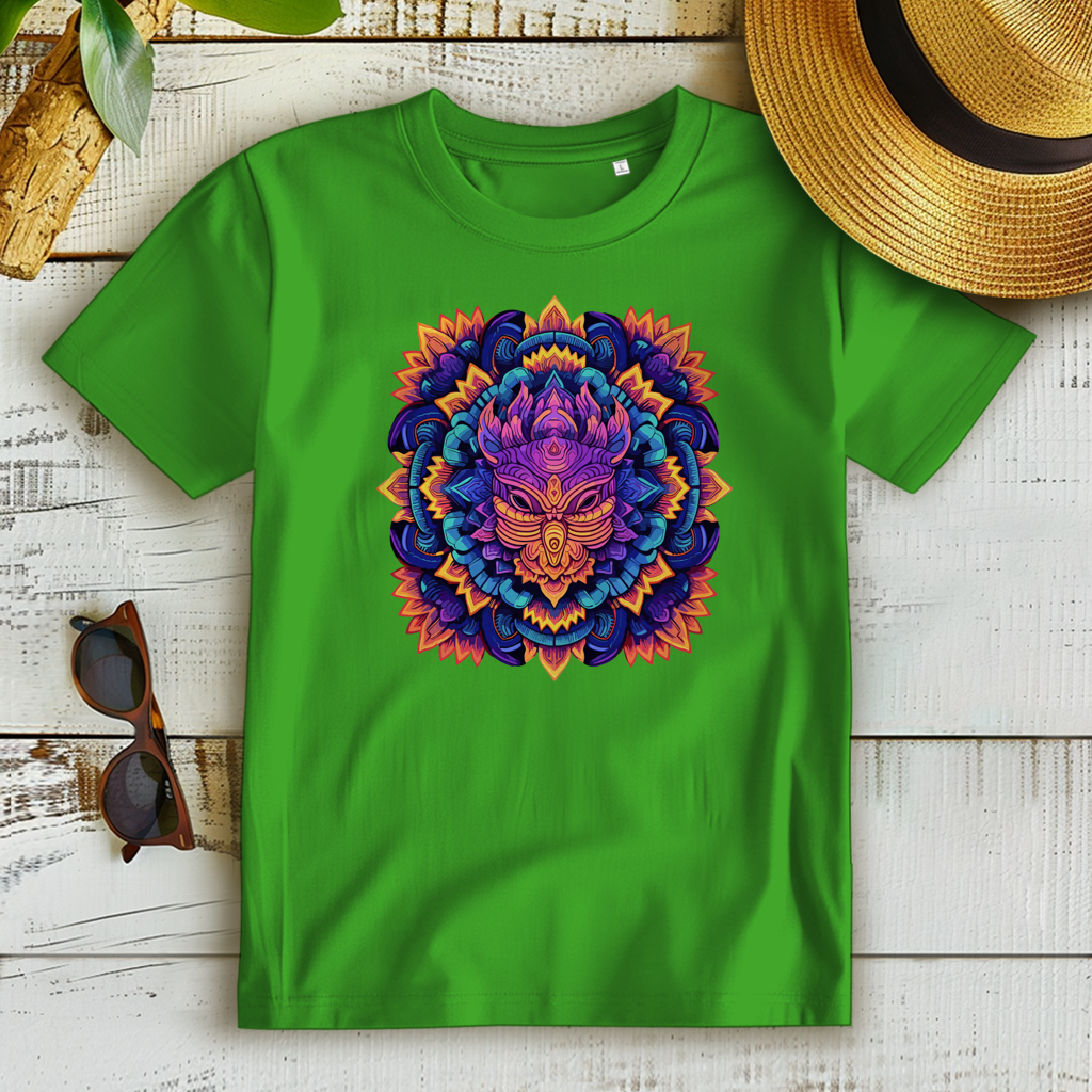 Damen Premium Bio T-Shirt Mandala Owl