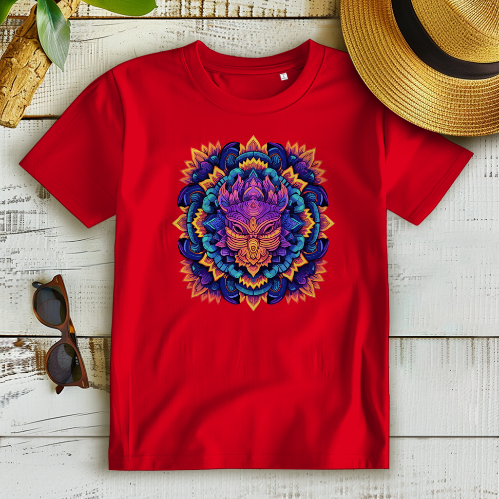 Damen Premium Bio T-Shirt Mandala Owl