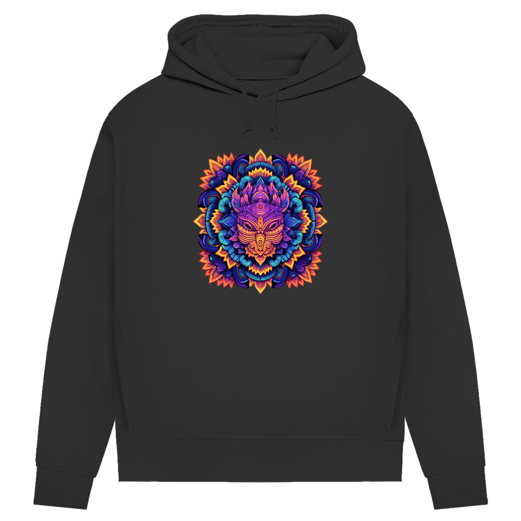 Damen Premium Bio Hoodie Mandala Owl