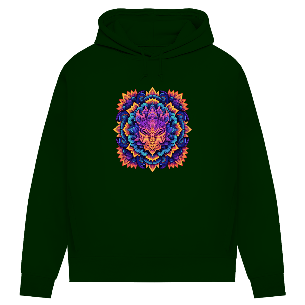 Damen Premium Bio Hoodie Mandala Owl
