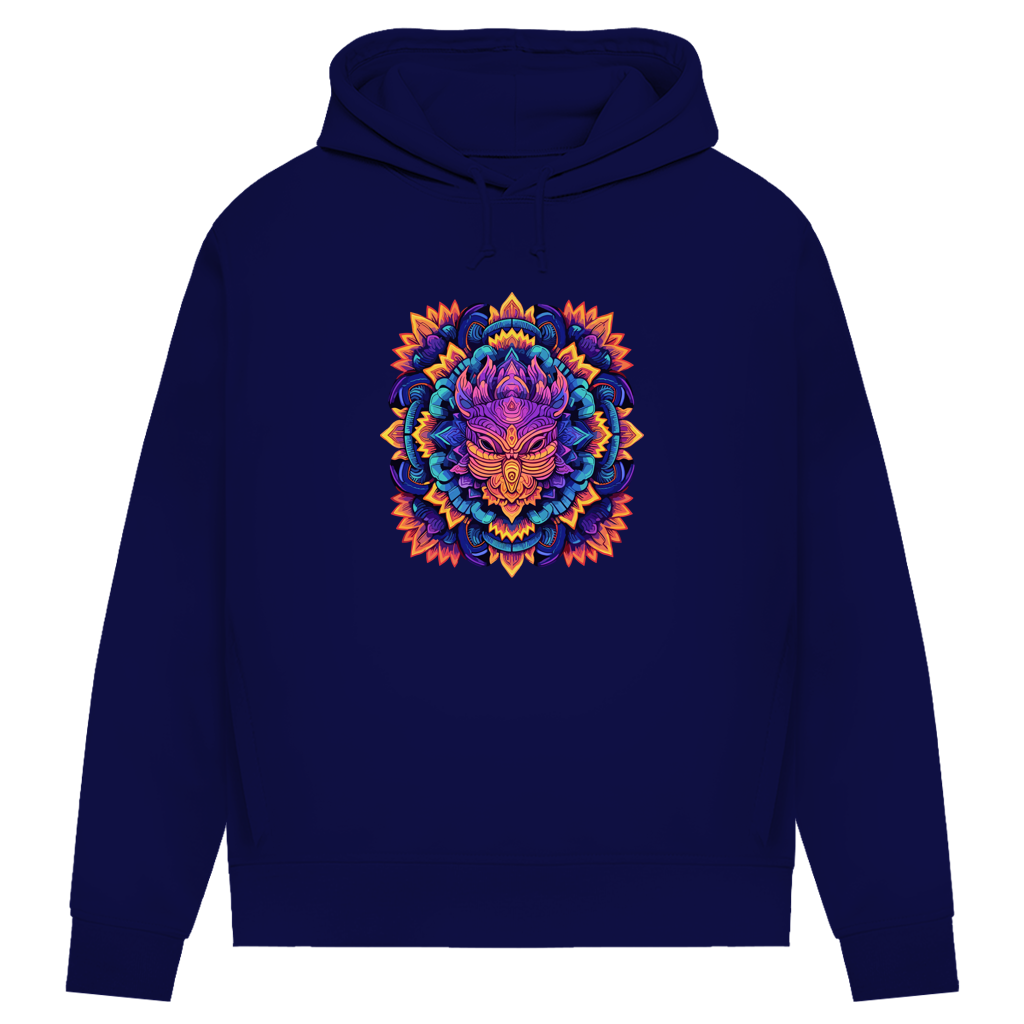 Damen Premium Bio Hoodie Mandala Owl