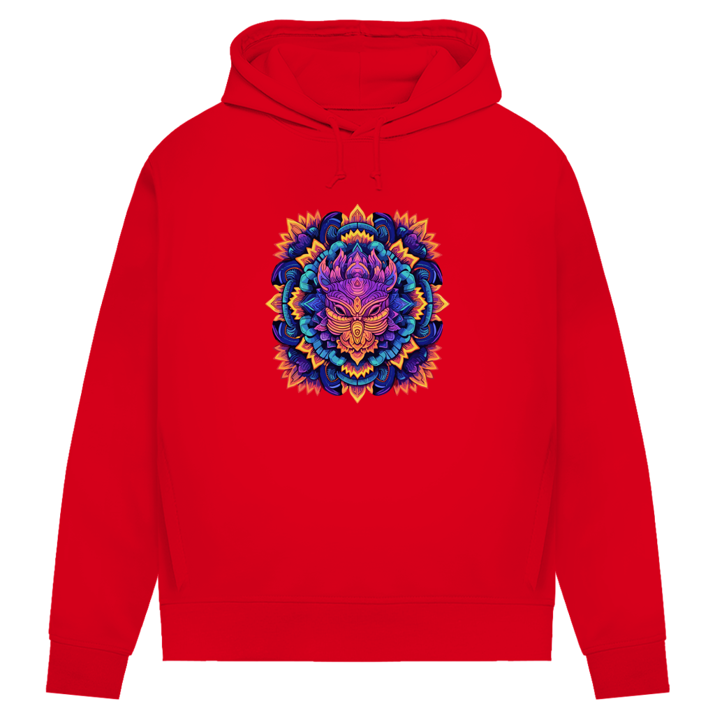Damen Premium Bio Hoodie Mandala Owl