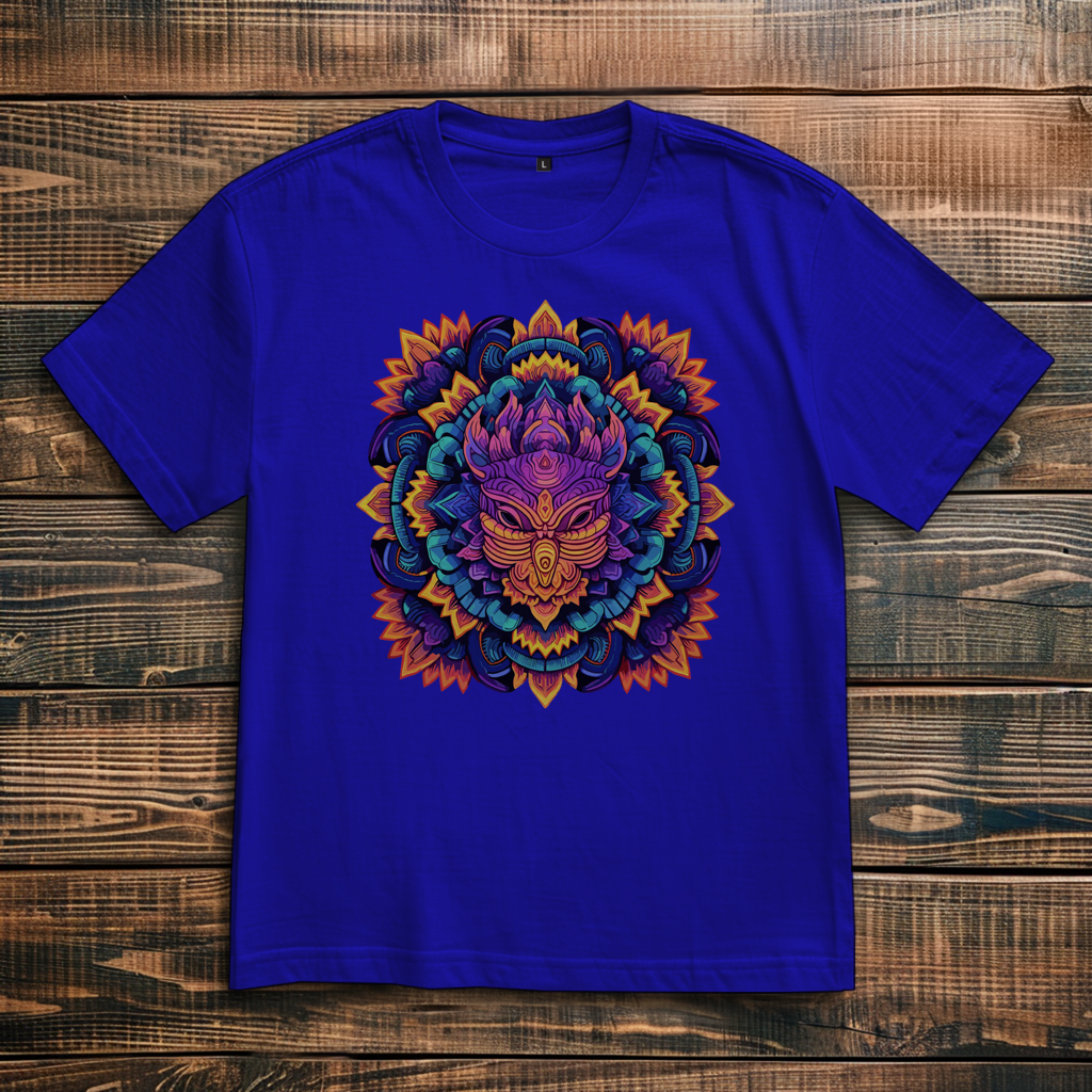 Oversize T-Shirt Mandala Owl
