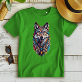 Damen Premium Bio T-Shirt Colorful Wolf