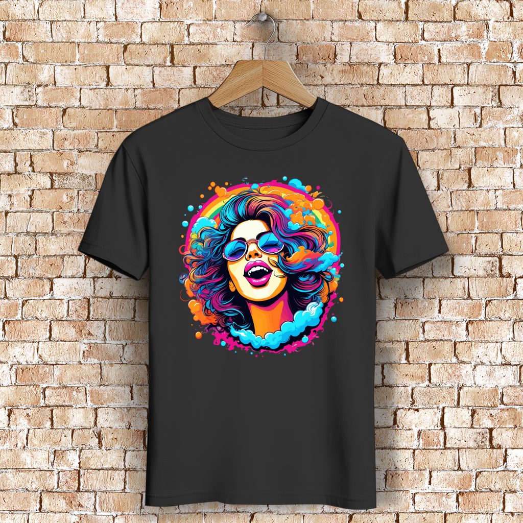 Herren Premium Bio T-Shirt Rainbow Girl