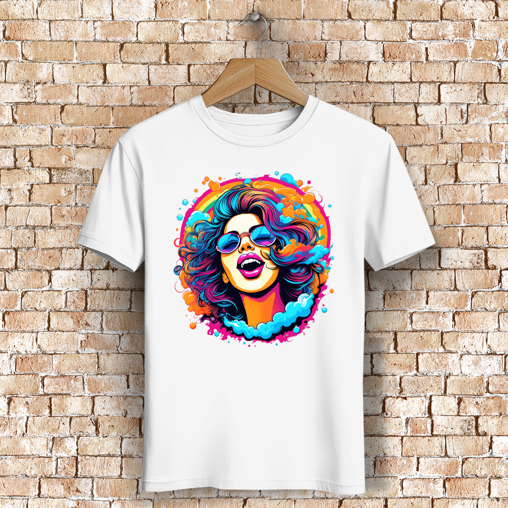Herren Premium Bio T-Shirt Rainbow Girl