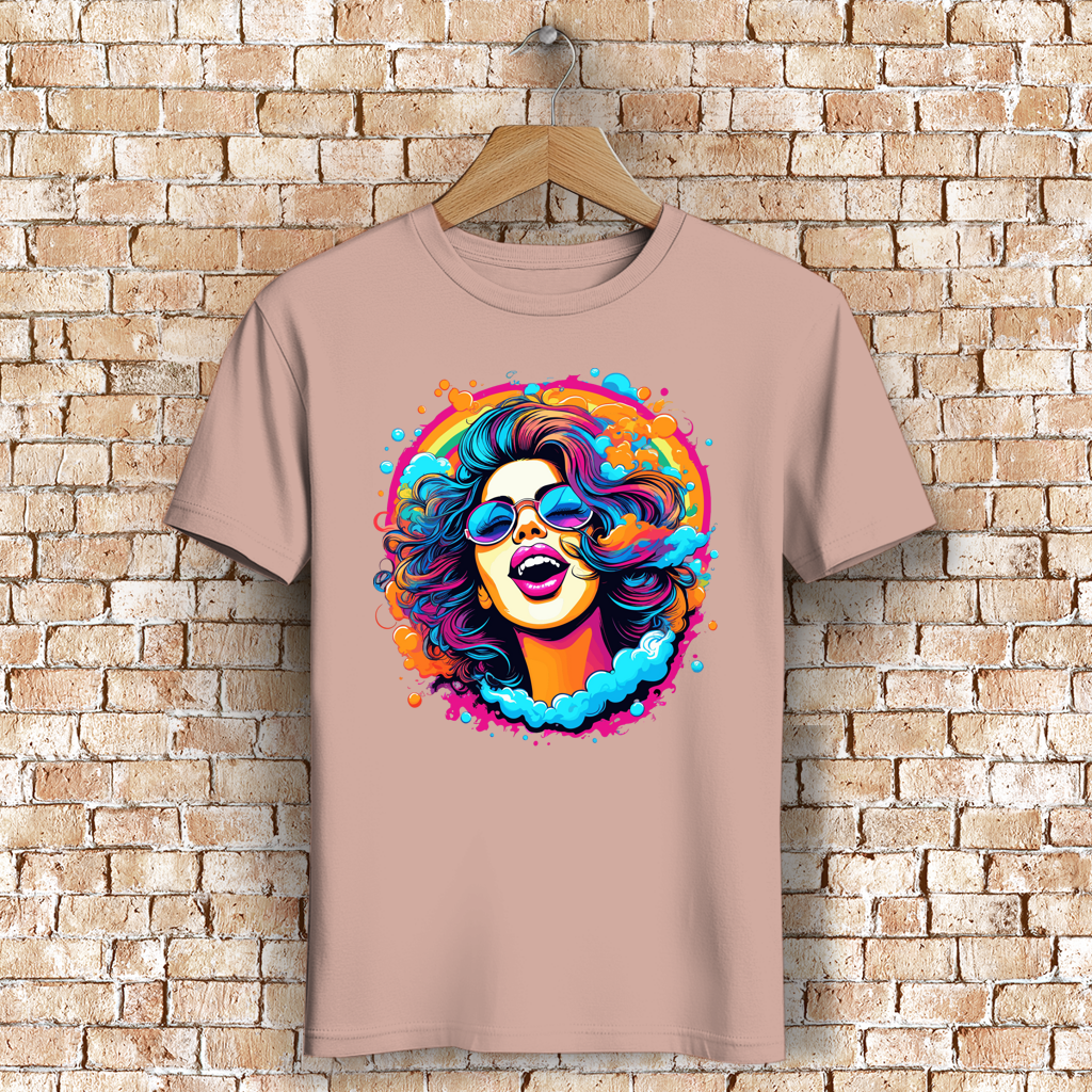 Herren Premium Bio T-Shirt Rainbow Girl