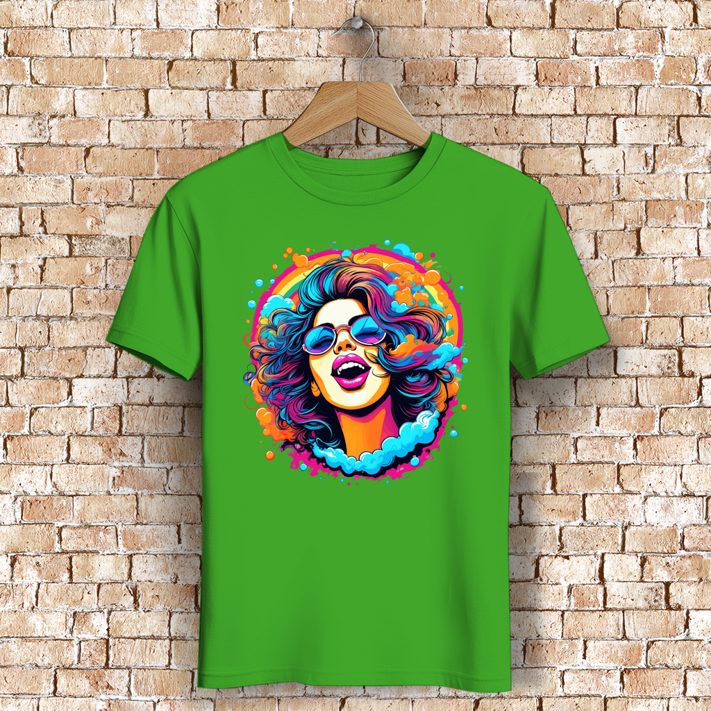 Herren Premium Bio T-Shirt Rainbow Girl