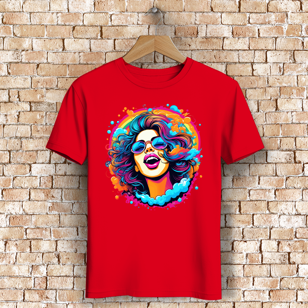 Herren Premium Bio T-Shirt Rainbow Girl