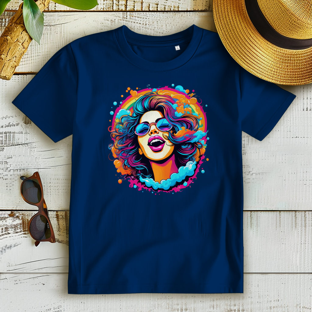 Damen Premium Bio T-Shirt Rainbow Girl