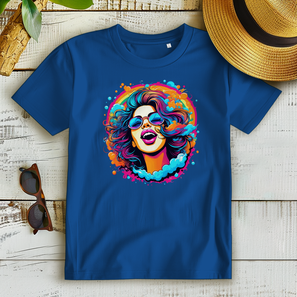 Damen Premium Bio T-Shirt Rainbow Girl