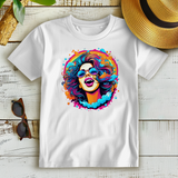 Damen Premium Bio T-Shirt Rainbow Girl