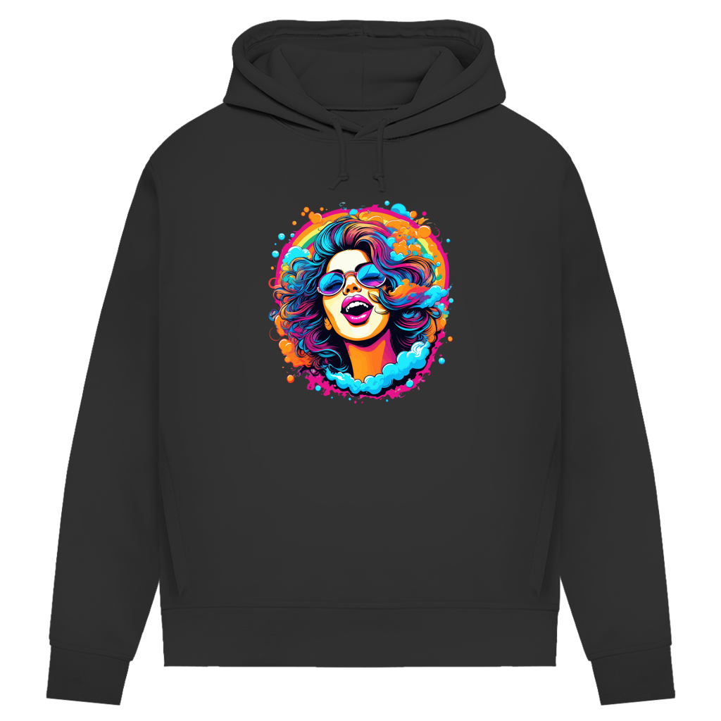 Damen Premium Bio Hoodie Rainbow Girl