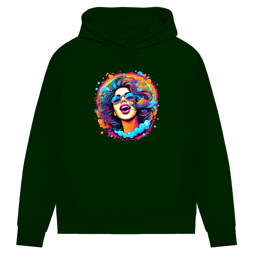 Damen Premium Bio Hoodie Rainbow Girl