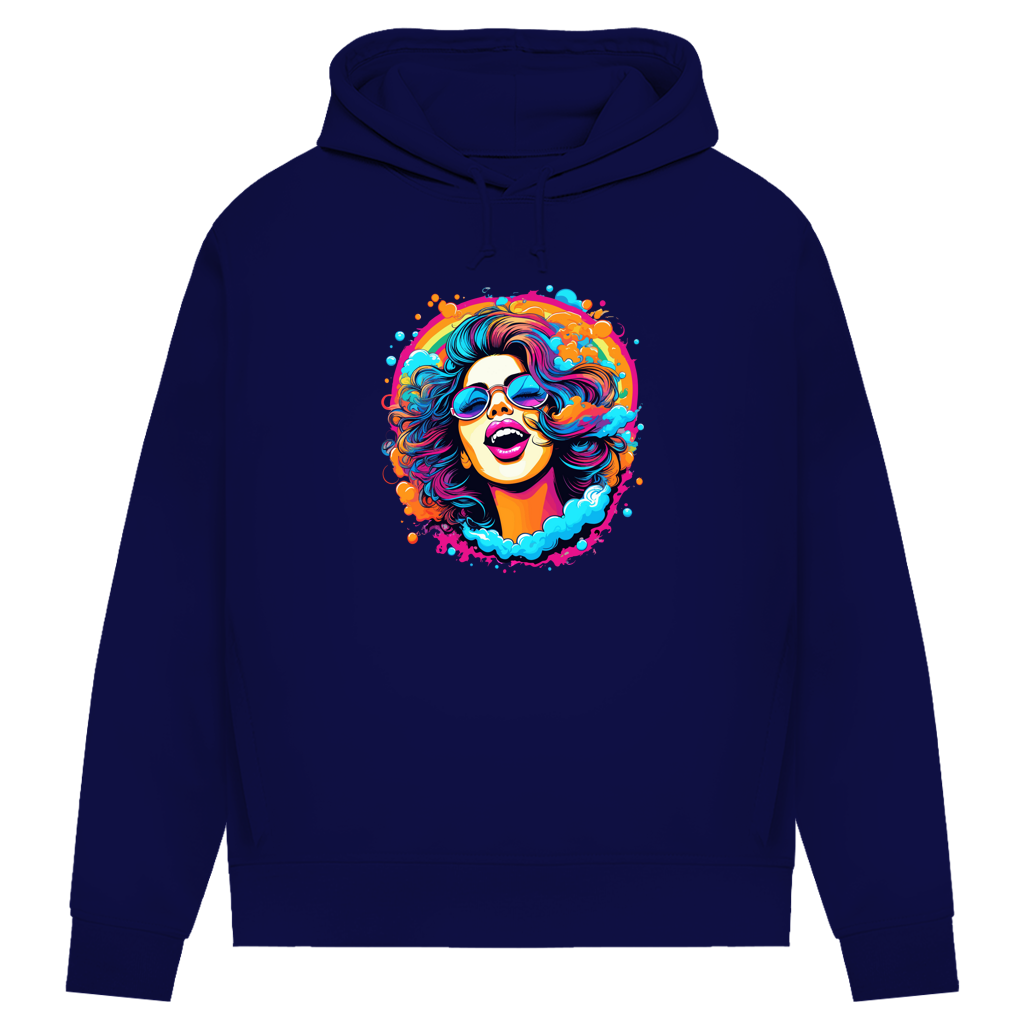 Damen Premium Bio Hoodie Rainbow Girl