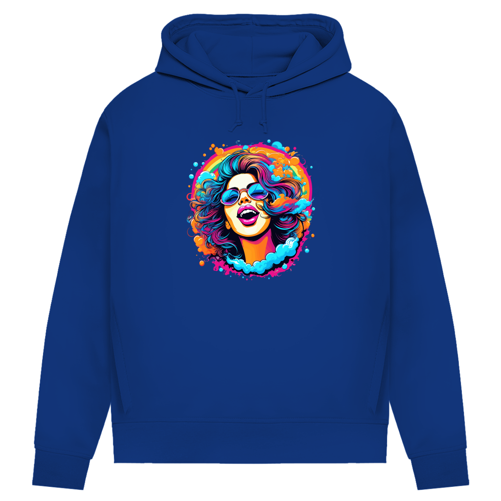 Damen Premium Bio Hoodie Rainbow Girl