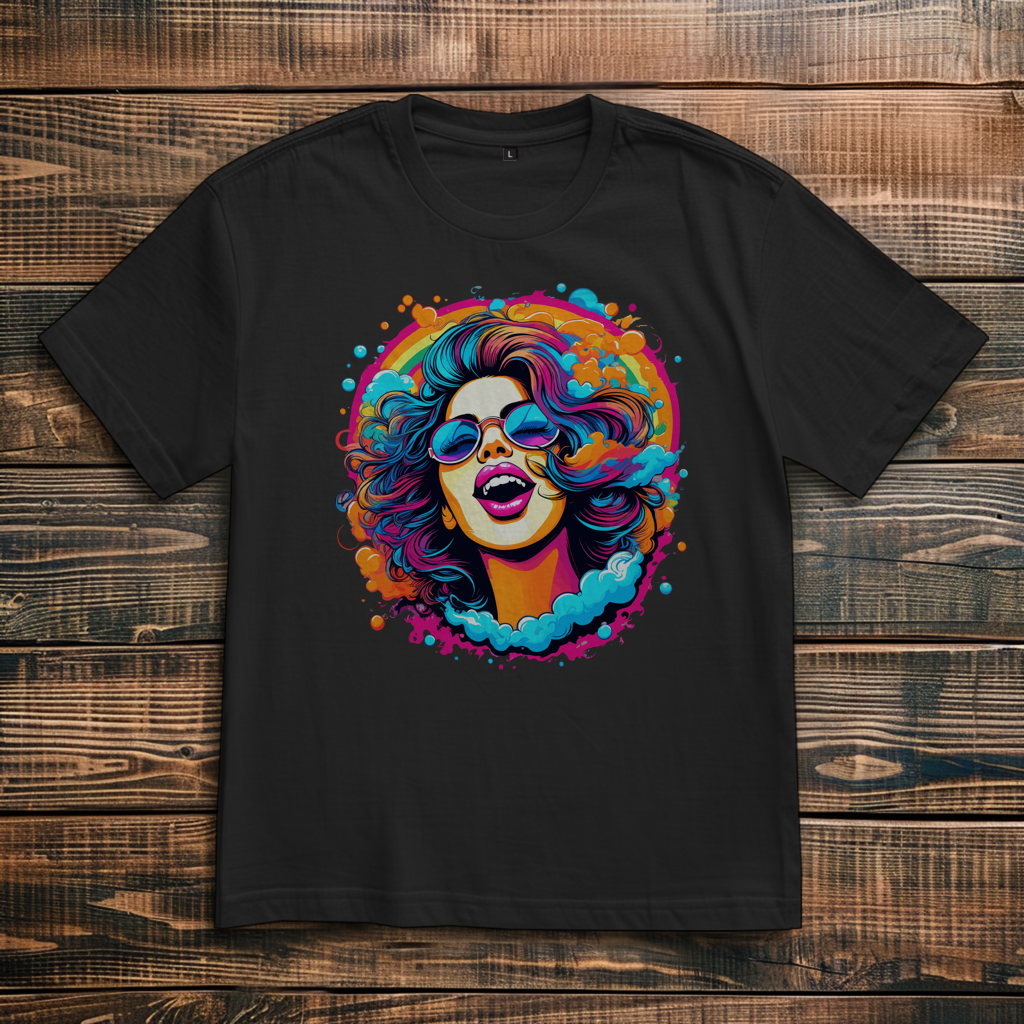 Oversize T-Shirt Rainbow Girl