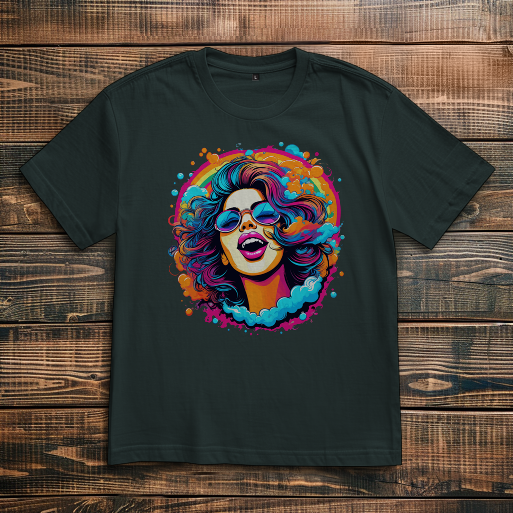 Oversize T-Shirt Rainbow Girl