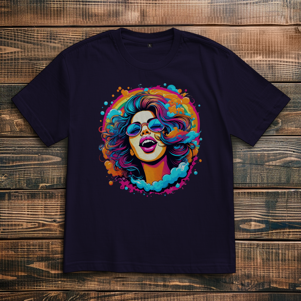 Oversize T-Shirt Rainbow Girl