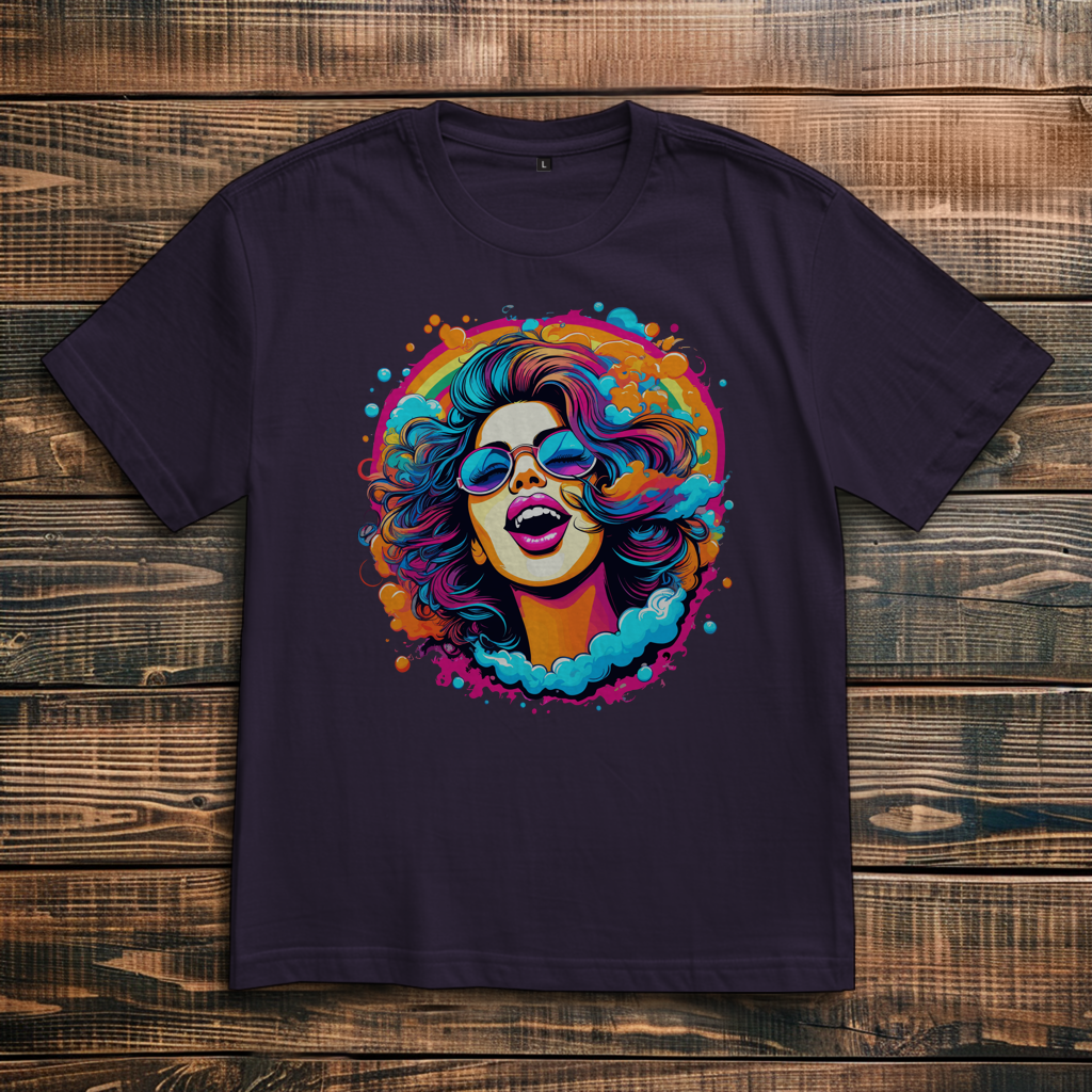 Oversize T-Shirt Rainbow Girl