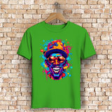 Herren Premium Bio T-Shirt Graffiti Laughing Man