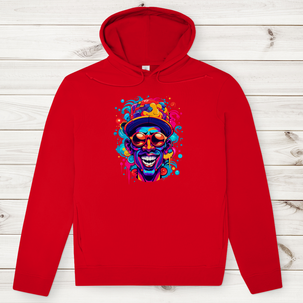 Herren Premium Bio Hoodie Graffiti Laughing Man