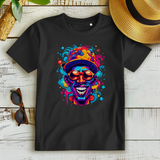 Damen Premium Bio T-Shirt Graffiti Laughing Man