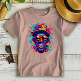 Damen Premium Bio T-Shirt Graffiti Laughing Man