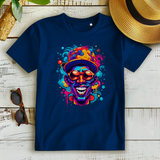 Damen Premium Bio T-Shirt Graffiti Laughing Man