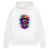 Damen Premium Bio Hoodie Graffiti Laughing Man