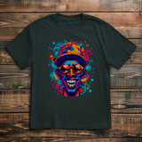 Oversize T-Shirt Graffiti Laughing Man