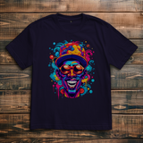 Oversize T-Shirt Graffiti Laughing Man