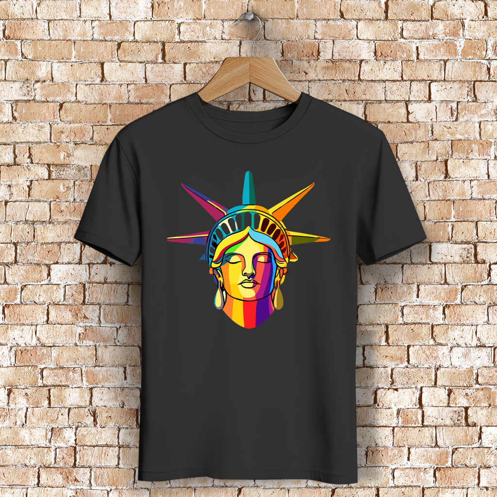 Herren Premium Bio T-Shirt Colorful Liberty