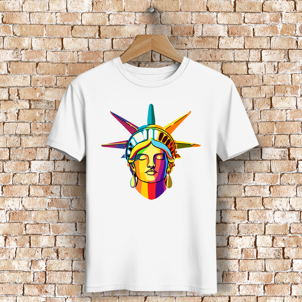 Herren Premium Bio T-Shirt Colorful Liberty