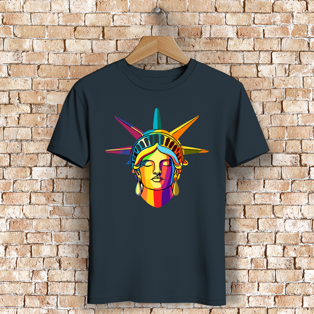 Herren Premium Bio T-Shirt Colorful Liberty